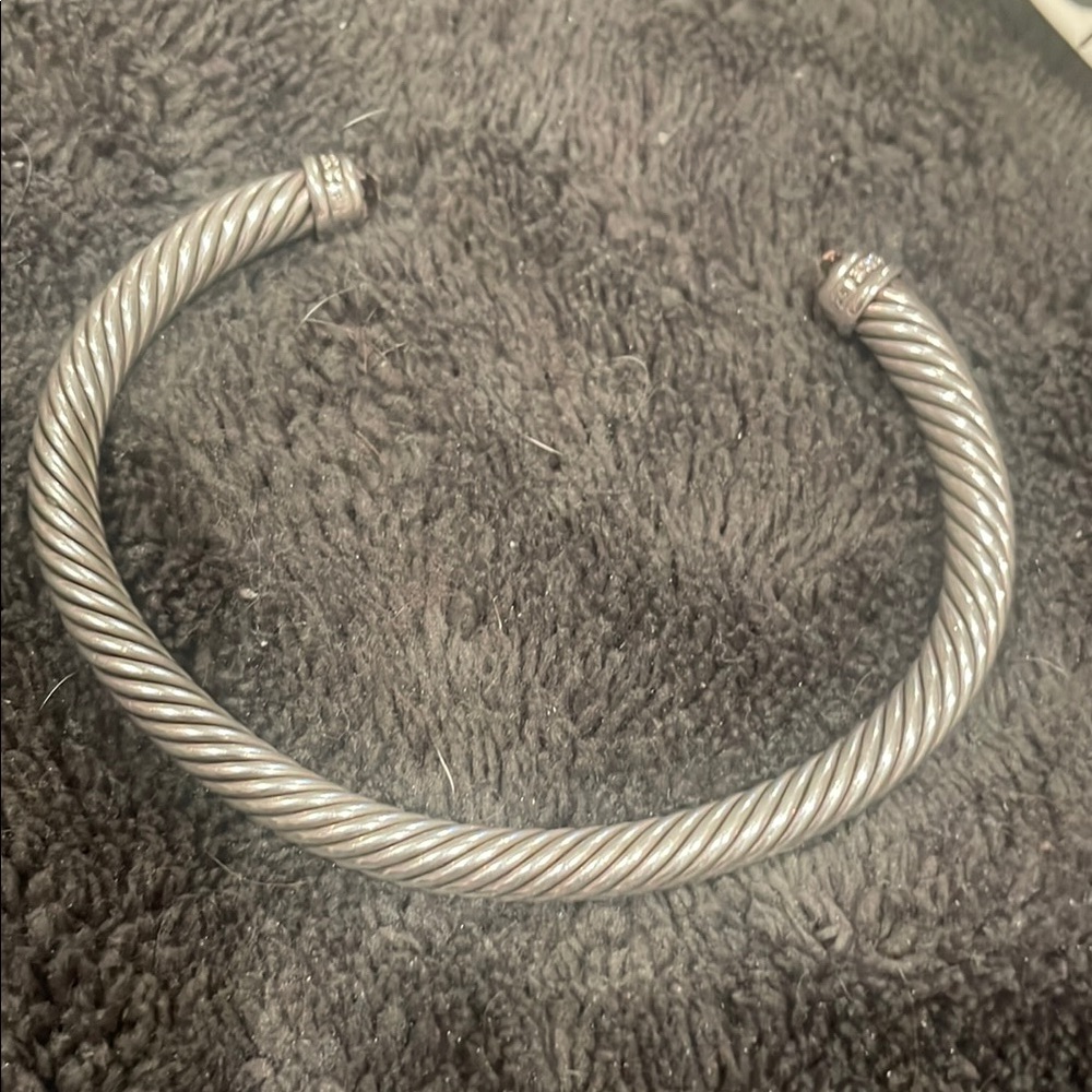 David Yurman Silver Twisted Cable Bracelet